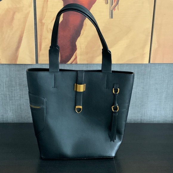 RUDSAK Handbags - RUDSAK Black Tote with Gold Accents